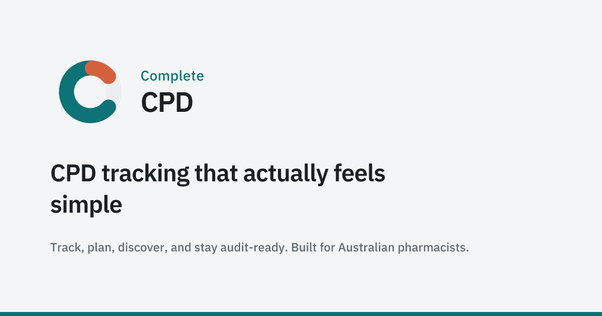 How to Create a CPD Plan as a Pharmacist | Complete CPD | Complete CPD